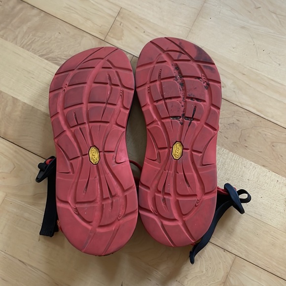 Chaco Sandals size 9 orange & yellow. hiking sport outdoor waterproof. - Picture 5 of 5
